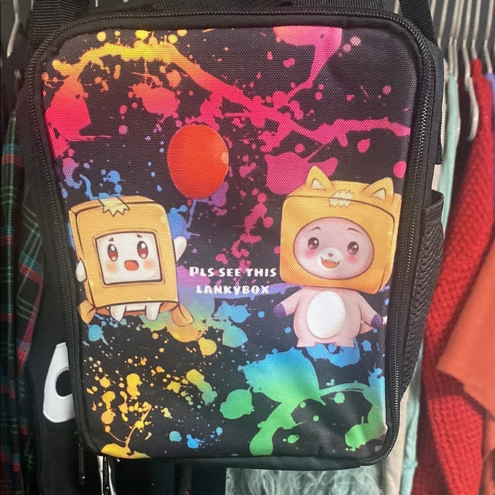 LankyBox Colorful Character Lunch Bag